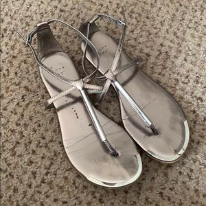 Silver sandals